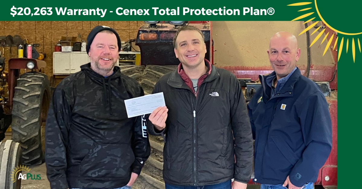 Ag Plus Customer Receives Big Warranty Check Through Cenex Total Protection Plan